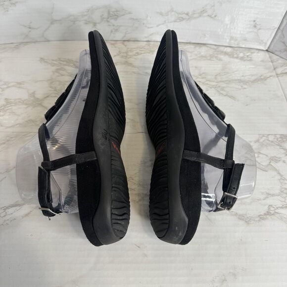 Vionic Sandals Womens Size 9.5 Black Thong T-Strap Comfort Silver Embellished - Picture 8 of 11